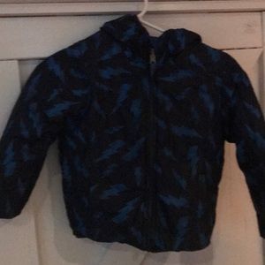 Blue North Face jacket